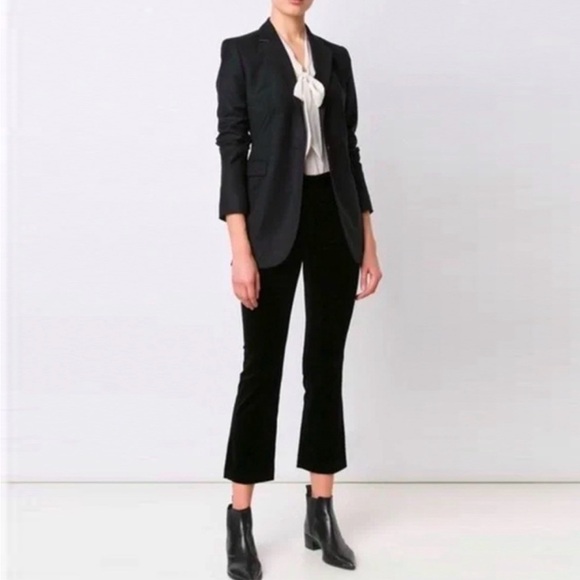 Frame Denim Pants - Frame Atelier black velvet cropped pants